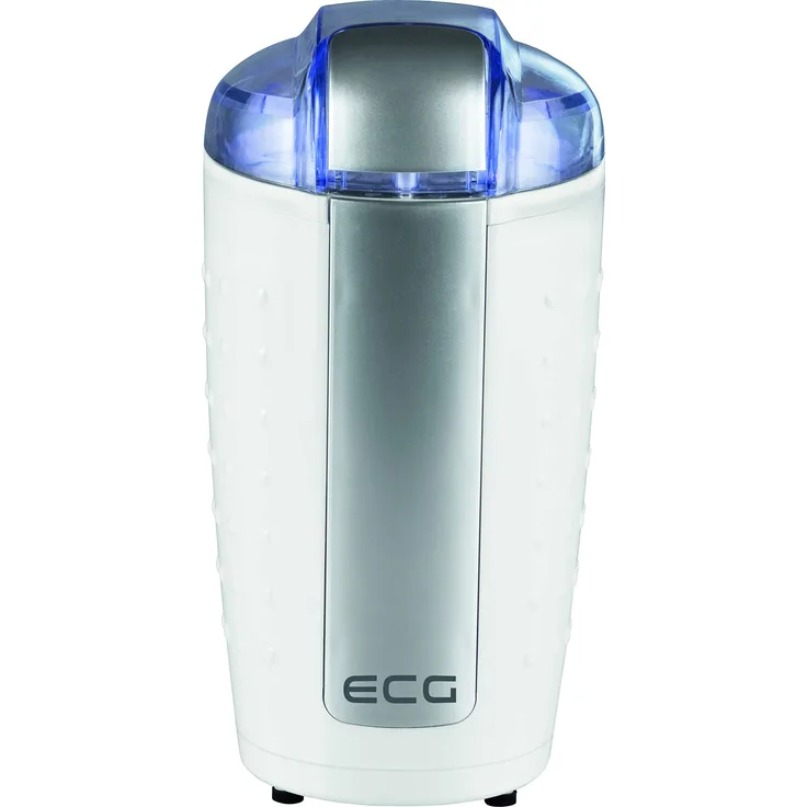 ECG KM 110 Elektrische Kaffeemühle, Rostfreier Stahl, Weiss-silber