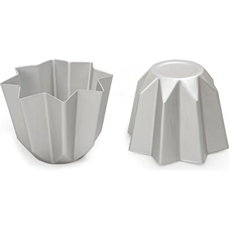 Decora 0062684 Backform für Mini-Pandoro, eloxiertes Aluminium, 7.5 X 6.5 cm, 3 Stück