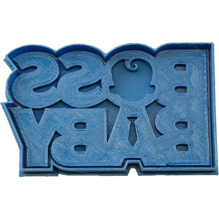 Cuticuter Bebe JEFAZO Logo Ausstechform, Blau, 8 x 7 x 1.5 cm