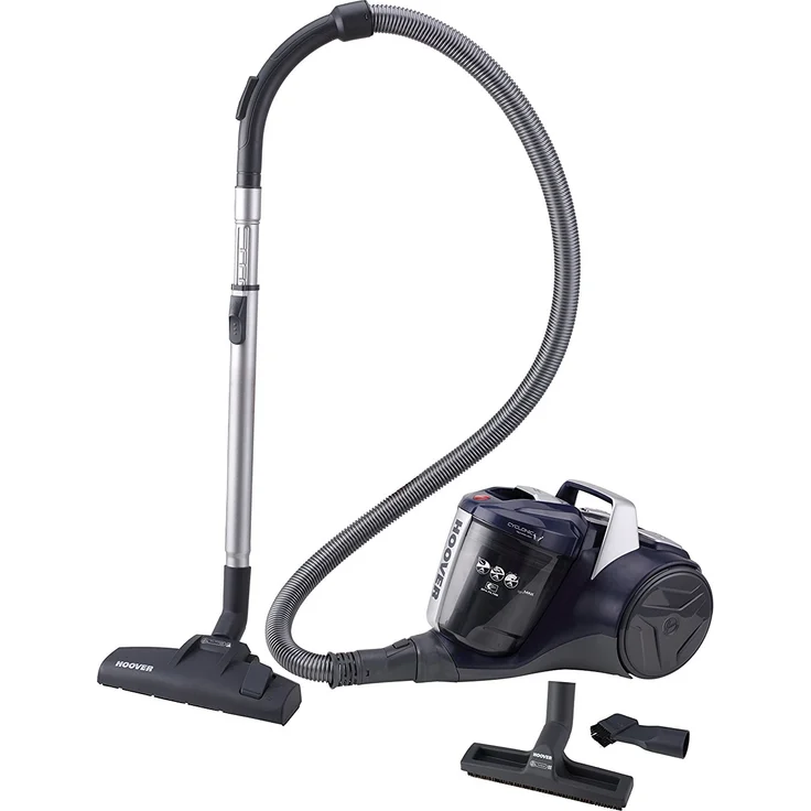 Hoover BR71_BR20 Bodenstaubsauger ohne Beutel, schwarz, blau – Bild 1