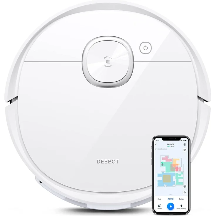 Ecovacs Deebot T9 Saugroboter mit Wischfunktion, 175 min Akkubetrieb, 3.000 Pa Saugleistung, Lasernavigation, mit Lufterfrischer, weiß – Bild 2