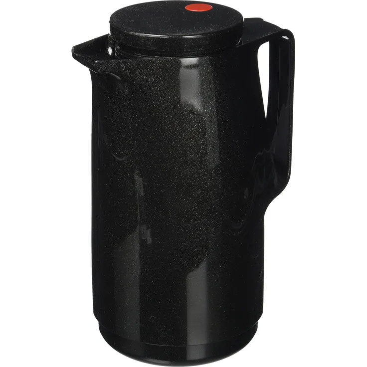 Rotpunkt 760-16-05-0 Isolierkanne 760 1,0L in Schwarz, Edelstahl, 20 x 10 x 10 cm