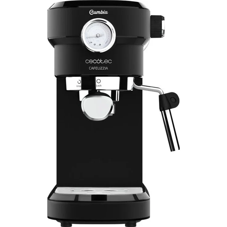 Cecotec Cafelizzia 790 Black Pro Espressomaschine Siebträgermaschine, mit Dampfdüse, schwarz – Bild 1