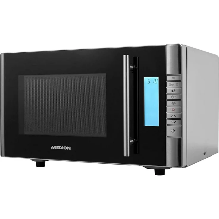 Medion MD 14482 Mikrowelle mit Grill, 20 Liter Garraum, Standgerät, 800 Watt, schwarz – Bild 2