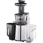 H.Koenig GSX12 Entsafter - Slow juicer - 1 L Fassungsvermögen - 400 W - Tropfstopsystem - mit Tresterbehälter - Edelstahl - schwarz