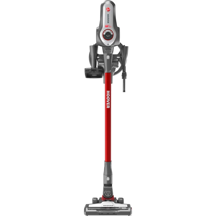 Hoover Rhapsody SE, RA 22 Special Edition, Akkustick, 8 Fach Zubehör, 22 Volt, 2. Akku im Lieferumfang, Silber, Rot – Bild 2