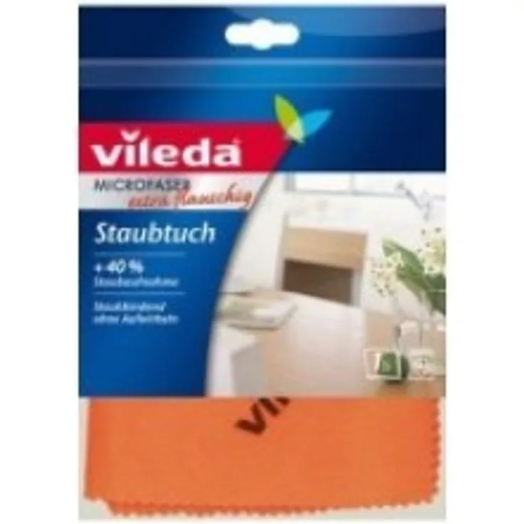 Vileda 126588 Microfaser Staubtuch - entfernt Staub ohne Aufwirbeln
