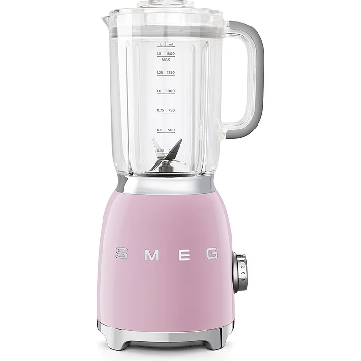 Smeg BLF01PKEU Standmixer, 800W, 1,5 L, 5 Geschwindigkeiten, pastellrosa – Bild 1