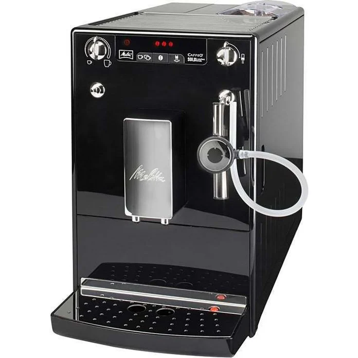 Melitta Caffeo Solo & Perfect Milk E957-101 Schlanker Kaffeevollautomat mit Auto-Cappuccinatore und integriertem Mahlwerk| Automatische Reinigungsprogramme | Automatische Mahlmengenregulierung | Schwarz – Bild 2