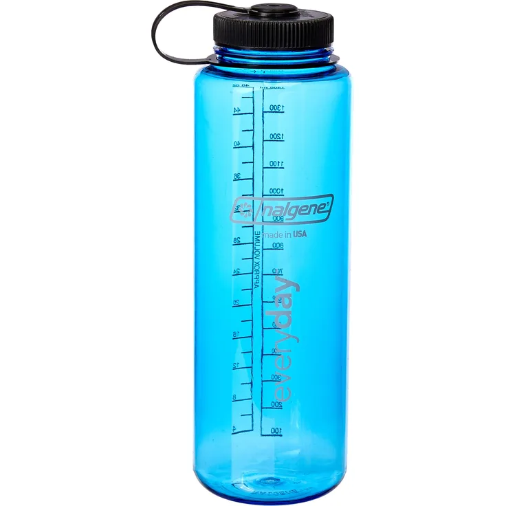 Nalgene Kunststoffflasche Everyday WH Silo Trinkflasche, Blau, 1.5 L