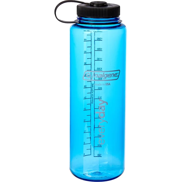 Nalgene Kunststoffflasche Everyday WH Silo Trinkflasche, Blau, 1.5 L – Bild 1