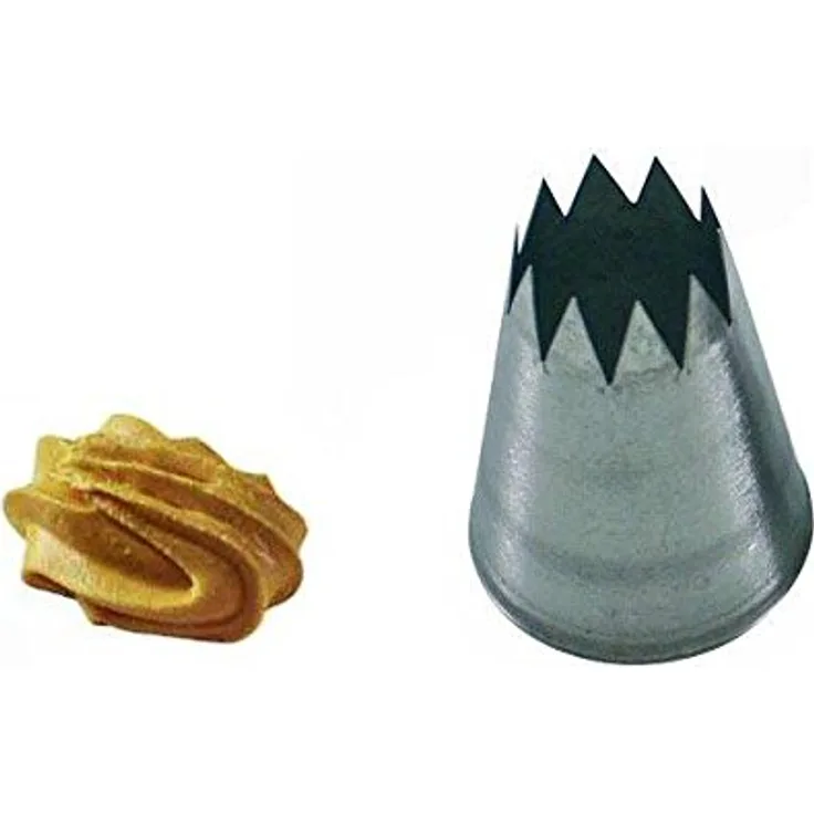 Silikomart 43.389.99.0000 BS112 - STAR STAINLESS STEEL TIPS FOR PIPING BAG ø12 MM