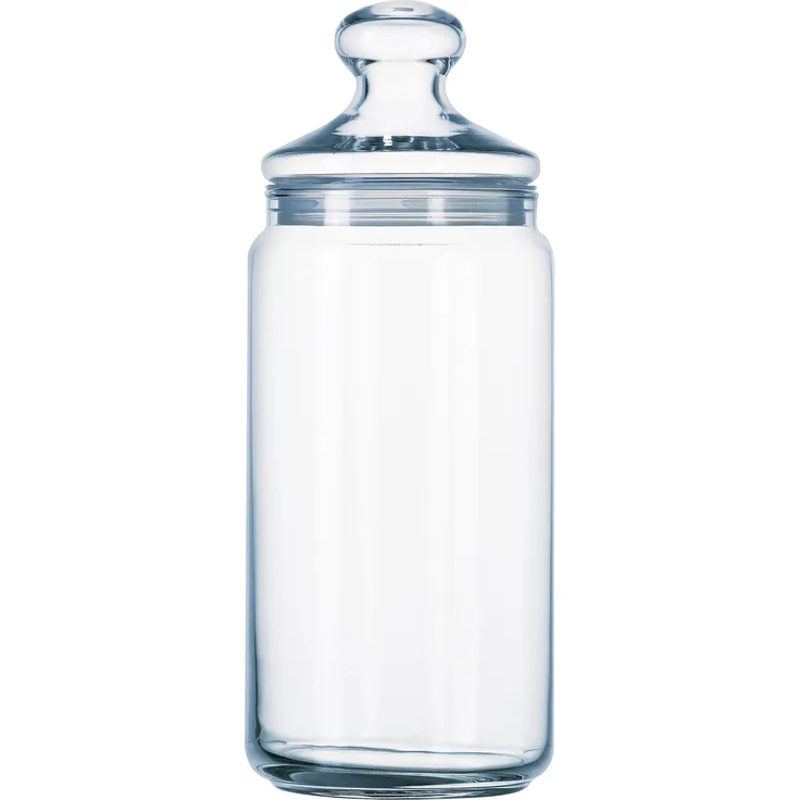 Luminarc ARC 12252 Pot Club Dose mit Deckel, Vorratsglas, Bonbondose, 1.5 Liter, Glas, transparent, 1 Stück