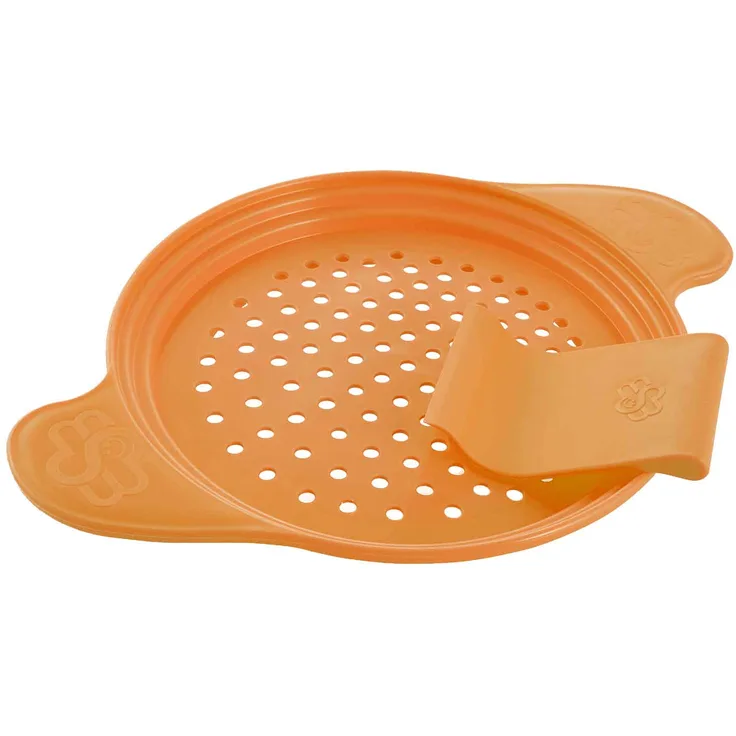 Spätzlewunder die Alternative für Spätzlehobel, Spätzlepresse und Spätzlebrett. Mit Patentschaber in Orange