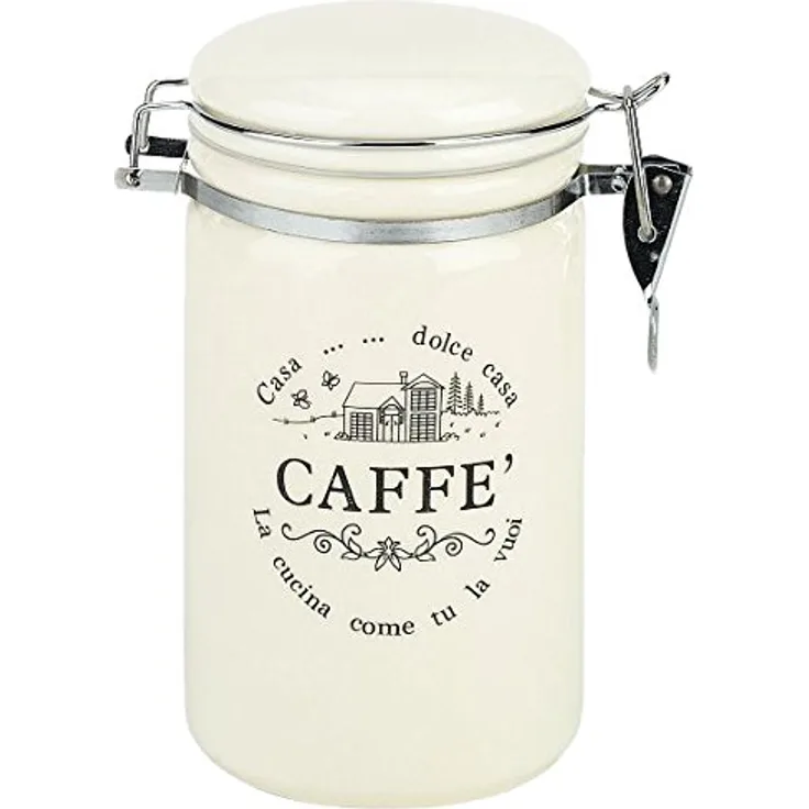 Kaffeedose Dolce Casa, 850 ml., Keramik mit Bügelverschluss, von TOGNANA
