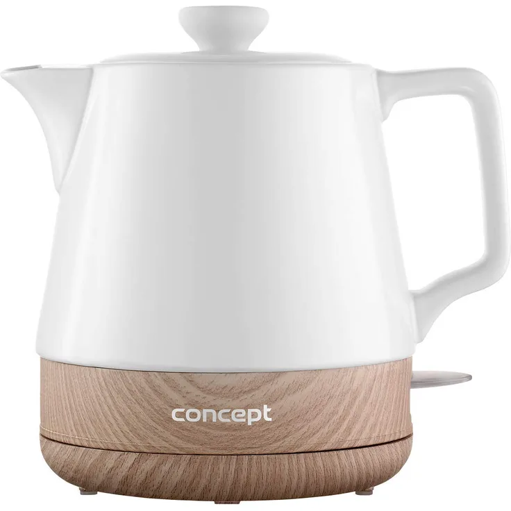 Concept RK0060 Keramik-Wasserkocher,1 L, weiß