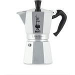 Bialetti Moka Express Espressokocher, Aluminium, metallic, 6 Tassen