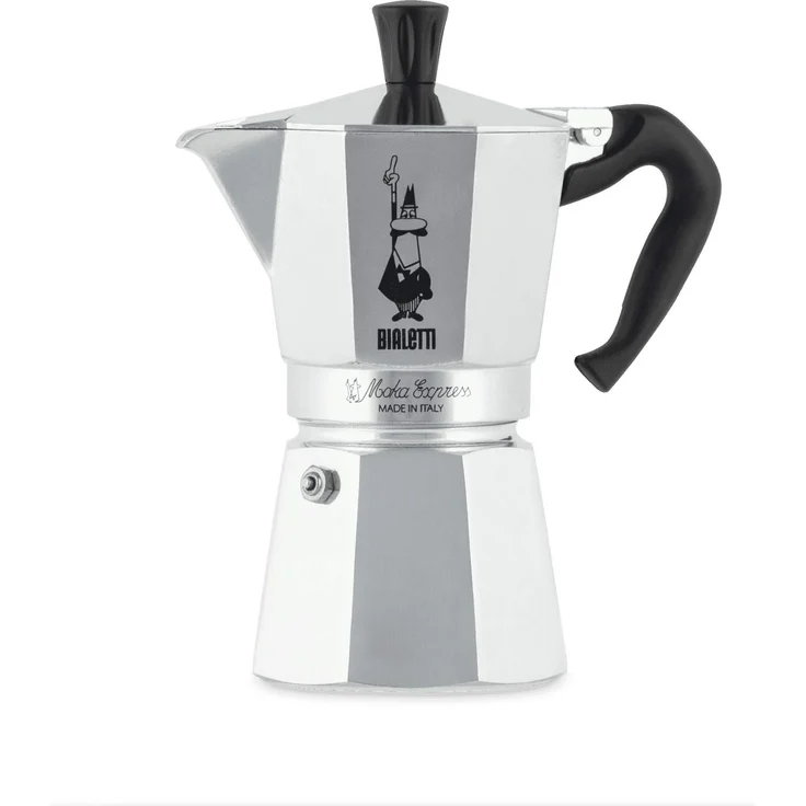 Bialetti Moka Express Espressokocher, Aluminium, metallic, 6 Tassen – Bild 1
