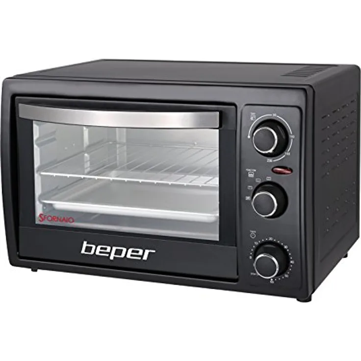 Beper 90.883 Elektrischer Backhofen, Schwarz