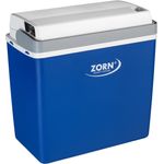 ZORN Z24 thermoelektrische Kühlbox, Energieeffizienzklasse G, 12V_220-240V, 21 Liter, blau-weiß