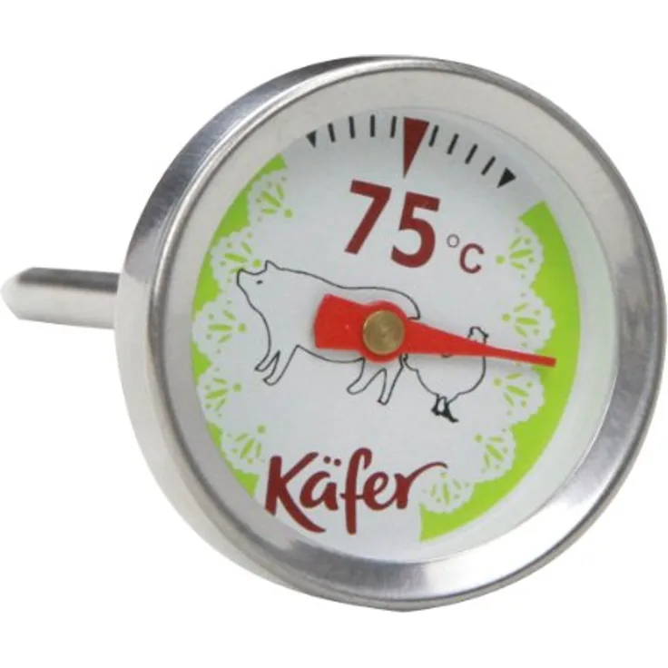 Käfer T419S Grill- und Fleisch-Thermometer für Geflügel und Schwein, analog