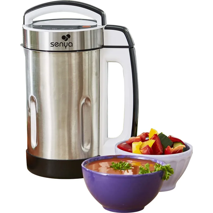 Senya SYCP-HB002 Blender Chauffant Inox mixeur à soupe Cook & Heat Heiz-Standmixer, 1150, Stainless Steel, 1.6 liters, edelstahl