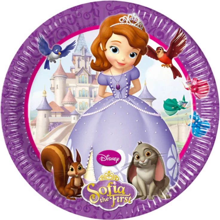 partyteller Sofia 20 cm Papier lila 8 Stück