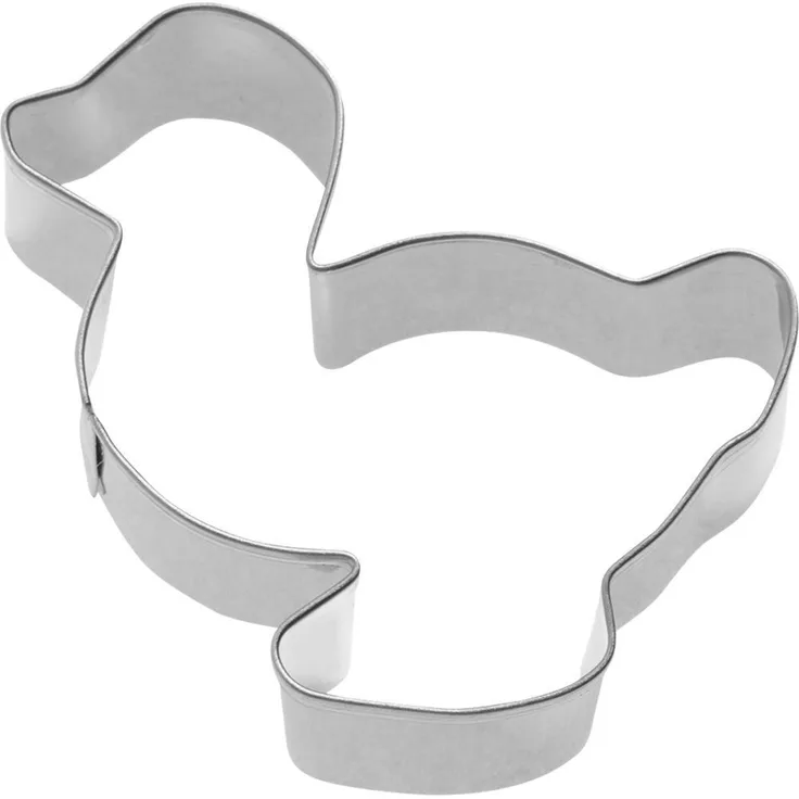 Westmark Ausstechformen Gans-Ente, 6 cm, Edelstahl, Silber, 6,5 x 6,5 x 2,2 cm