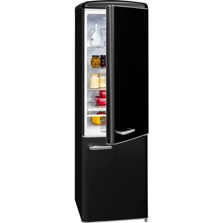 Exquisit RKGC250-70-H-160E Kühl-Gefrierkombination, freistehend, mattschwarz, LED, Breite 54.5 cm, Energieklasse E – Bild 5