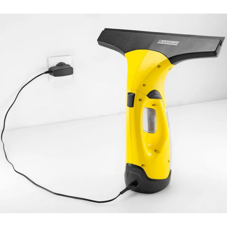 Kärcher WV 2 Plus N Fenstersauger, 35 min Akkulaufzeit, breite und schmale Absaugdüse, Sprühflasche mit Mikrofaserbezug, 20 ml Fensterreiniger-Konzentrat, 1.633-212.0