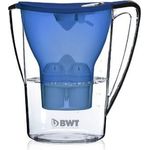 BWT 815073 - Tischwasserfilter PENGUIN - 2,7 l, dunkelblau - Wasserfilterkanne mit 1 Filter-Kartusche für Magnesium Mineralized Water