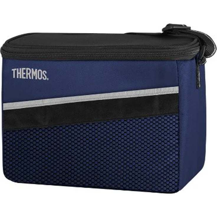 Thermos Kühltasche Classic small 3,1 Liter - Isolierte Einkaufstasche aus Polyester, blau 14 x 22 x 16 cm - Faltbare Isoliertasche ideal für Kindergarten, Schule, Büro, Auto oder Urlaub