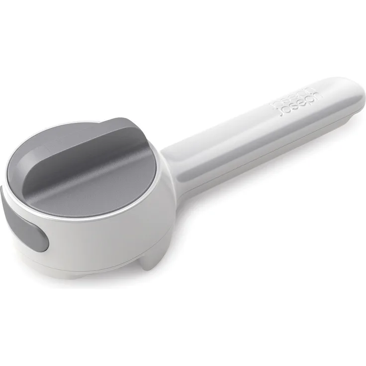 Joseph Joseph 20098 Can-Do Plus Dosenöffner mit integriertem Haken für Aufreißflaschen, Kunststoff, weiß| grau, 6.2 x 18 x 5 cm