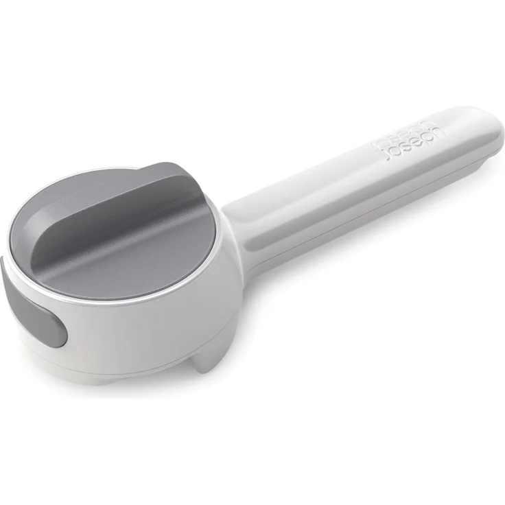 Joseph Joseph 20098 Can-Do Plus Dosenöffner mit integriertem Haken für Aufreißflaschen, Kunststoff, weiß| grau, 6.2 x 18 x 5 cm