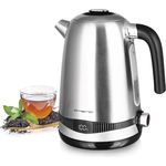 Emerio WK-124658.1 Wasserkocher 2200 W 1,7 L Edelstahl