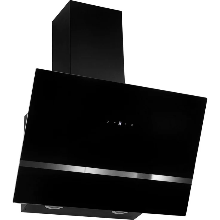 respekta Premium CH 24060 SAM, Motorhaube, Kamin abgewinkelt, Breite: 59.5 cm, Tiefe: 38.5 cm, Absaugung und Rückführung (mit zusätzlichem Rückführungsset), Schwarz – Bild 2
