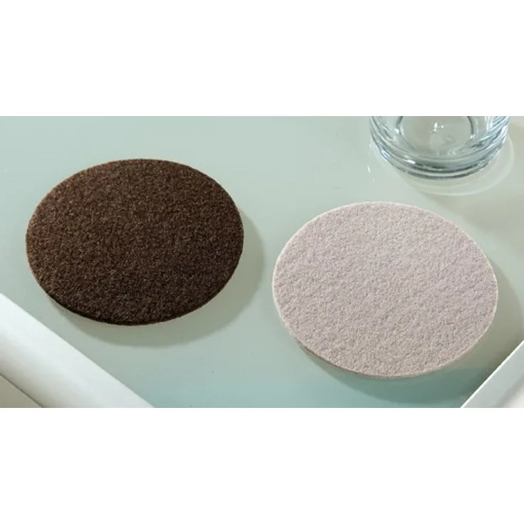 Filzuntersetzer rund Filz Untersetzer 4er Set Gilde rund beige