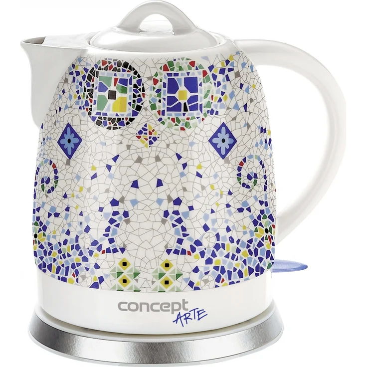 CONPT Hausgeräte RK0020 Keramik Wasserkocher, Einzigartiges Design, Hauch von Orient, 1,5 L, Weiß, 1350 W – Bild 1