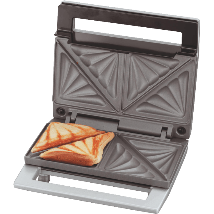 Cloer 6219 Sandwichmaker - 900 W - für 2 diagonal geteilte Toasts - optische Fertigmeldung - Kabelaufwicklung - – Bild 2