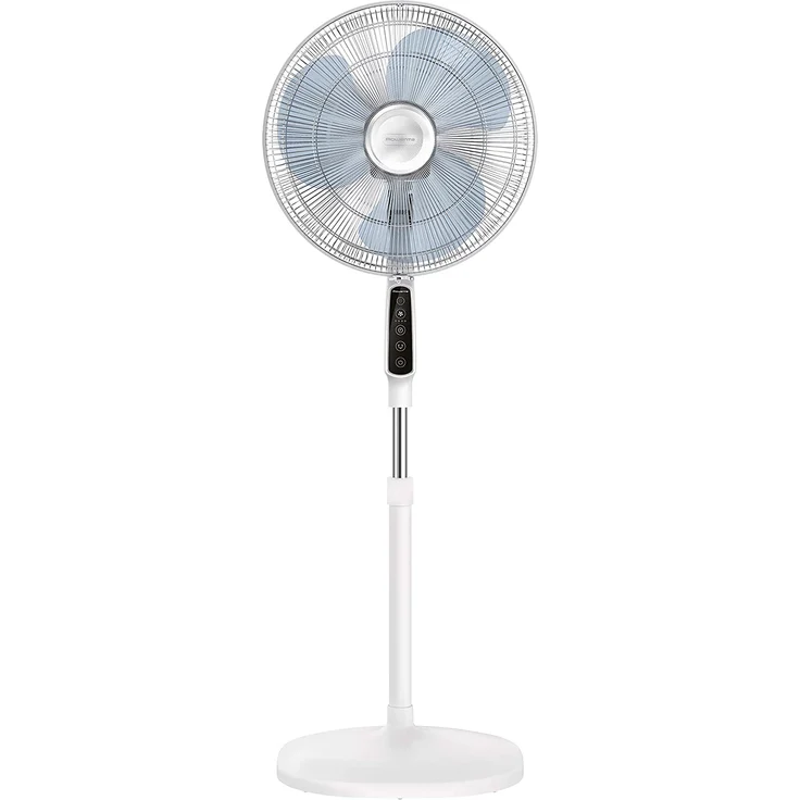 Rowenta VU4440 Essential+ Standventilator, 3 Geschwindigkeitsstufen, Timer-Funktion, verstellbarer Neigungswinkel, 39 Watt, inkl. Fernbedienung, weiß – Bild 2