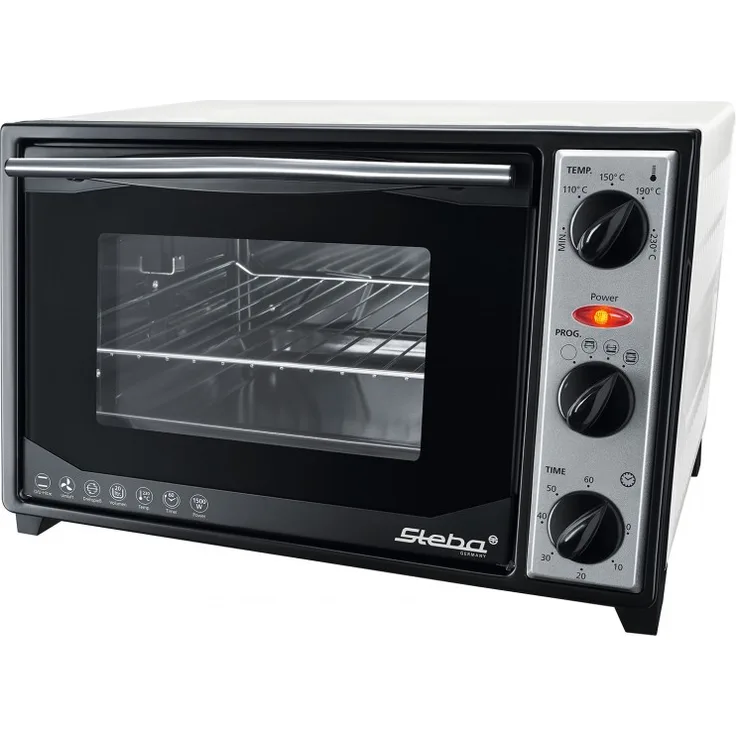 Steba KB 27 U.2 Backofen mit Grillspieß - 1500 Watt - 20 Liter - 4-Stufen Programmwähler