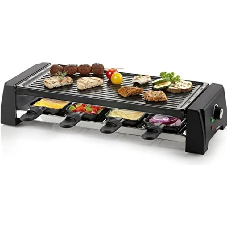 Domo Steingrill-Raclette, Schwarz, One Size