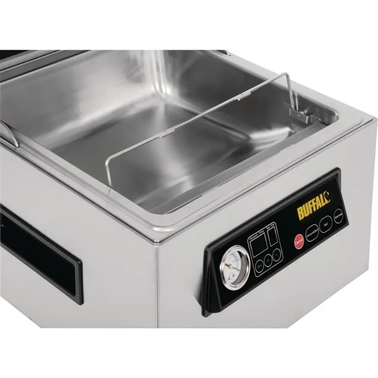 Buffalo Vakuumiermaschine, Vakuumierer, 350W, 60L pro Minute, Edelstahl