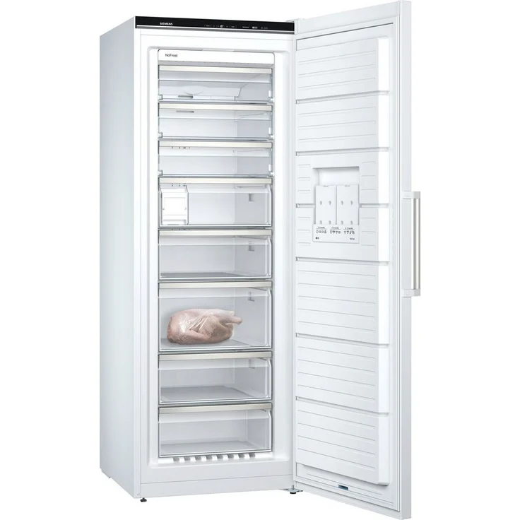 Siemens GS58NAWCV Gefrierschrank, freistehend, weiß, NoFrost, Schnellgefrieren, LED, Breite 70 cm, Energieklasse C – Bild 2