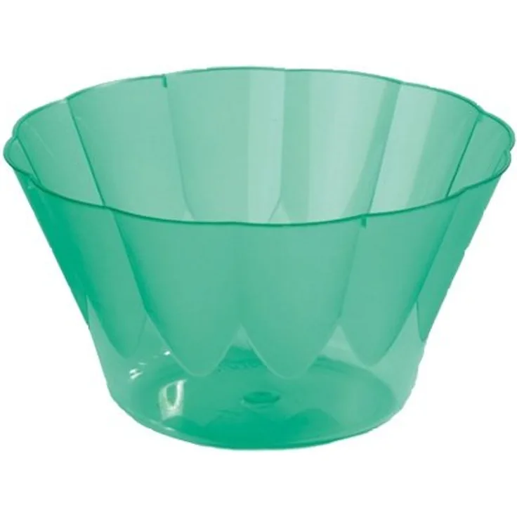 Papstar 12170 66-Eis- und Dessertbecher, PS rund 300 ml, Durchmesser 11 - 6.5 cm Royal, grün