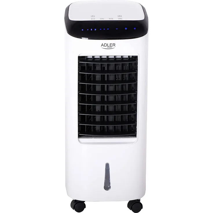 Adler AD 7922 Mobiler Verdunstungskühler 6 Liter LED Anzeige + Fernbedienung - Mobiles Klimagerät Timer Trag