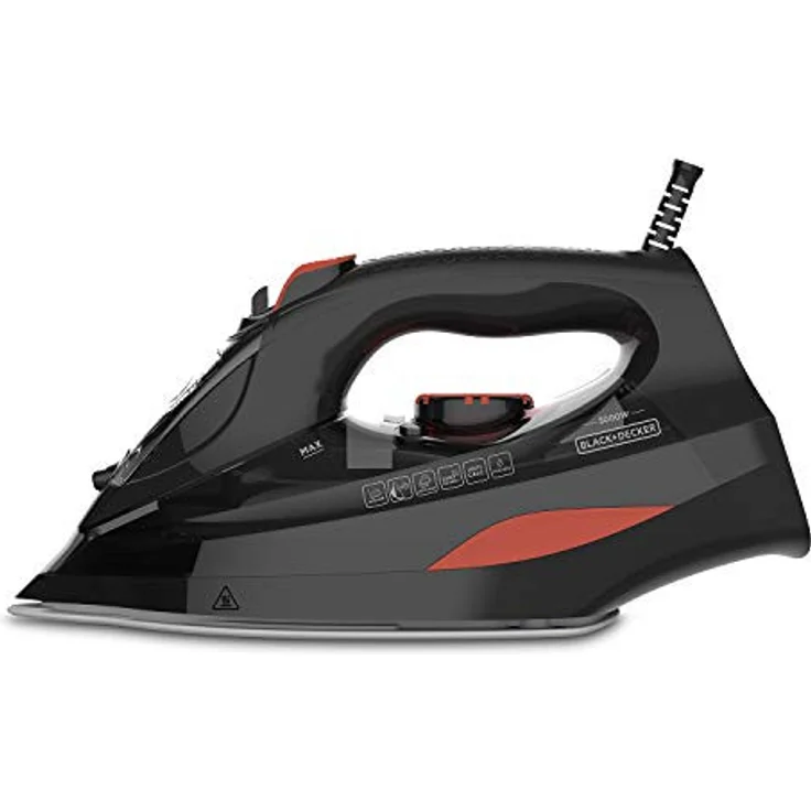 Black + Decker BXIR300E Dampfbügeleisen, 3000 W, Keramik, Schwarz – Bild 1