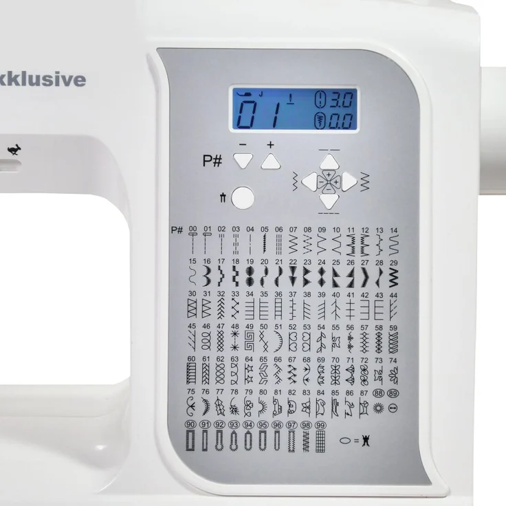 W6 N 2000 Exklusive  Nähmaschine, weiß – Bild 3