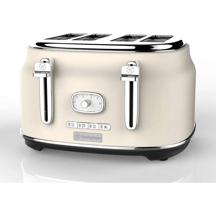 Westinghouse Retroline 4-Schlitz Toaster WKTT809WH Retro weiß – Bild 1