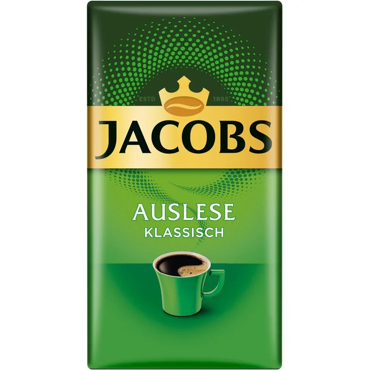 Jacobs Filterkaffee Auslese Klassisch, 12er Pack, 12 x 500 g gemahlener Kaffee